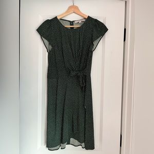 Polkadot forest green Loft Dress 0p